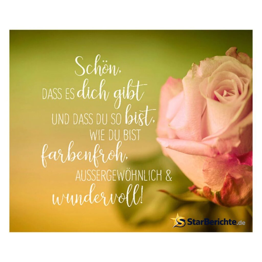 schön dass es dich gibt